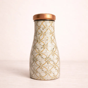 Pure Copper Floral Meenakari Water Carafe | Handcrafted & Luxury