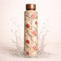 Floral-patterned water bottle 