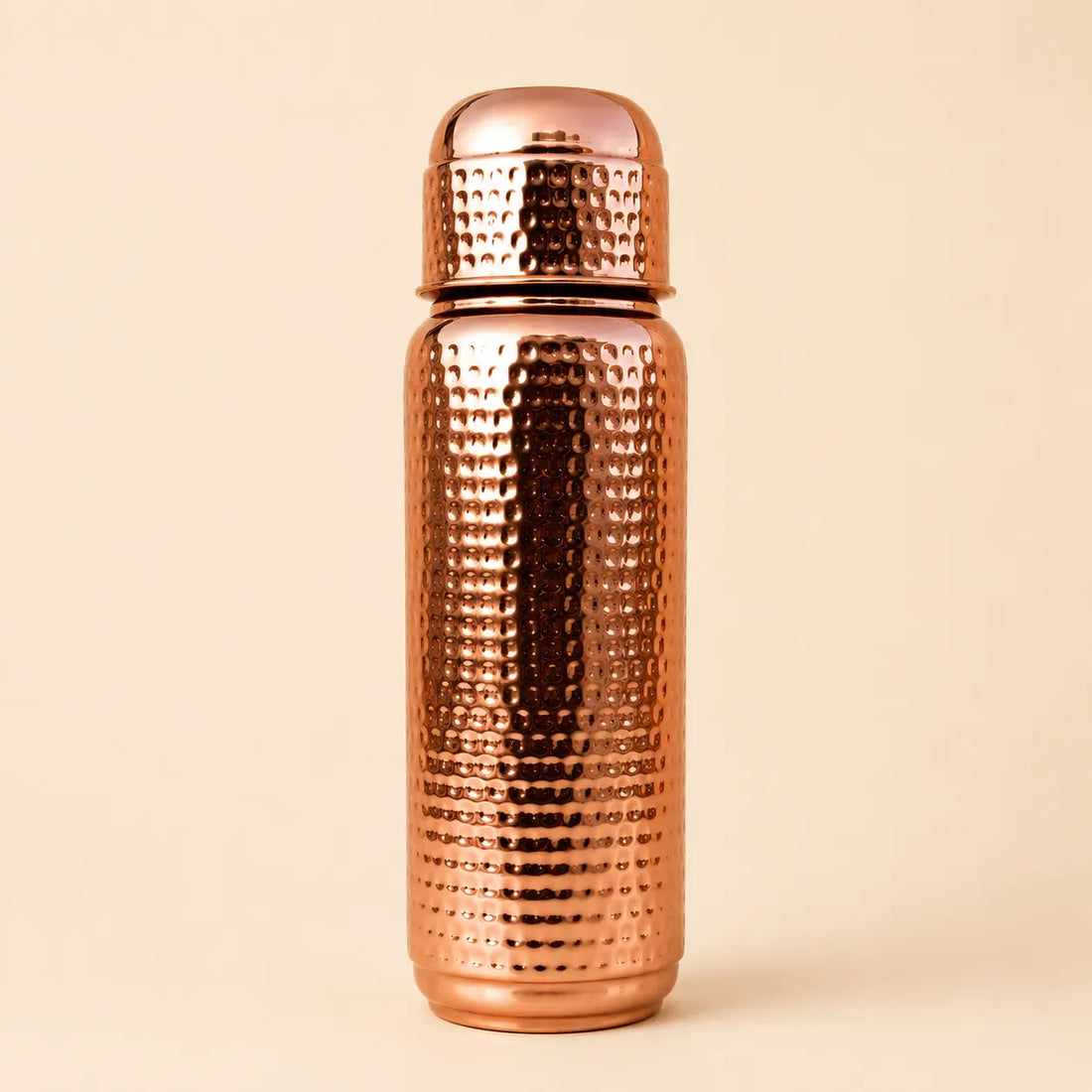 Copper hammered water bottle 